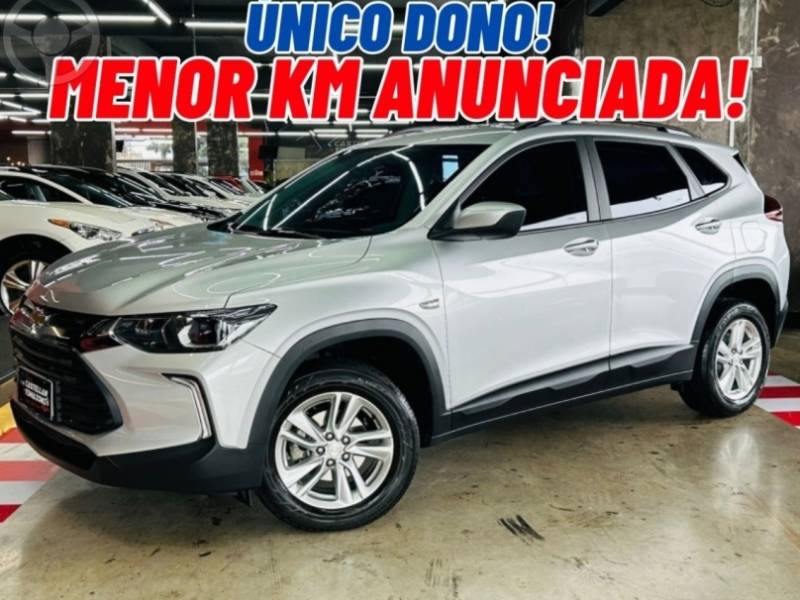 CHEVROLET - TRACKER 1.0 12V LT TURBO FLEX 4P AUTOMÁTICO - 2022/2023 - PRATA - R$ 107.900,00