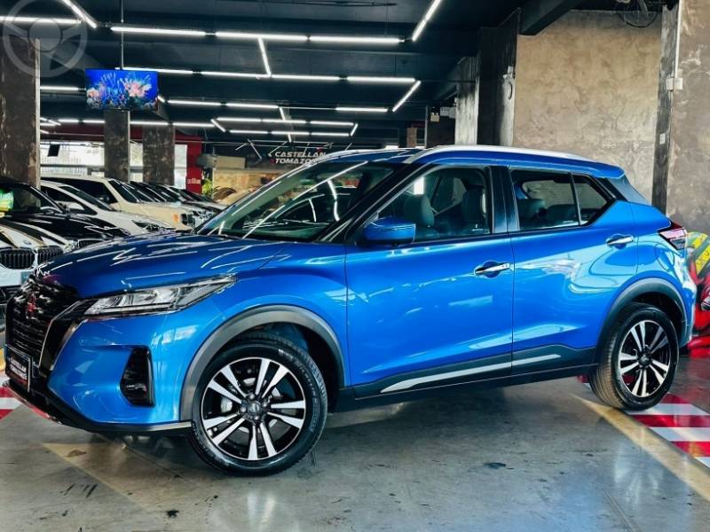 NISSAN - KICKS 1.6 EXCLUSIVE 16V FLEX 4P AUTOMÁTICO - 2021/2022 - AZUL - R$ 112.800,00